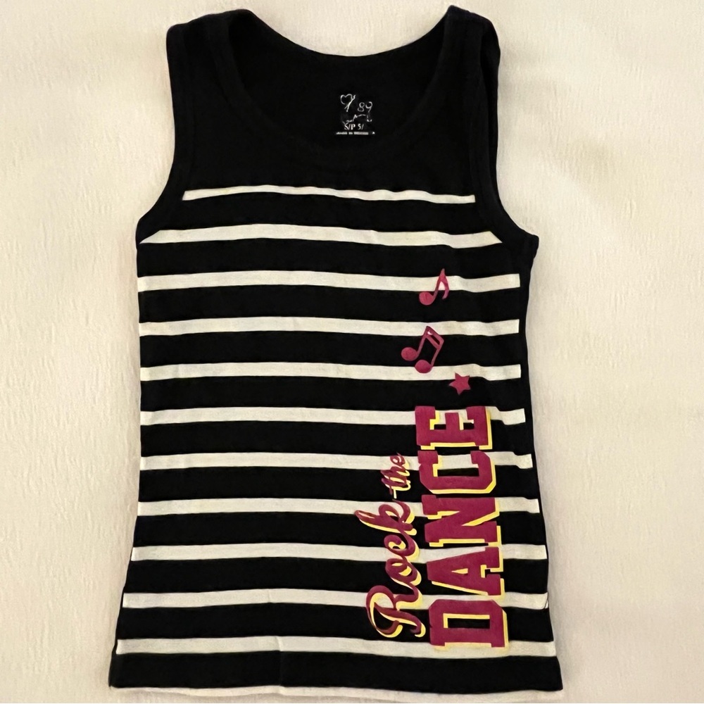 Rock the Dance Pink Gold Sparkle Tank